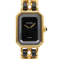 Chanel Watch Premiere M Black Leather