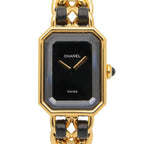 Chanel Watch Premiere M Black Leather