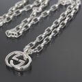 Gucci G Logo Necklace Silver 925 E1033