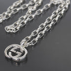 Gucci G Logo Necklace Silver 925 E1033