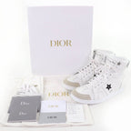 Dior Star Leather High Cut Sneakers White 36.5 — view 2