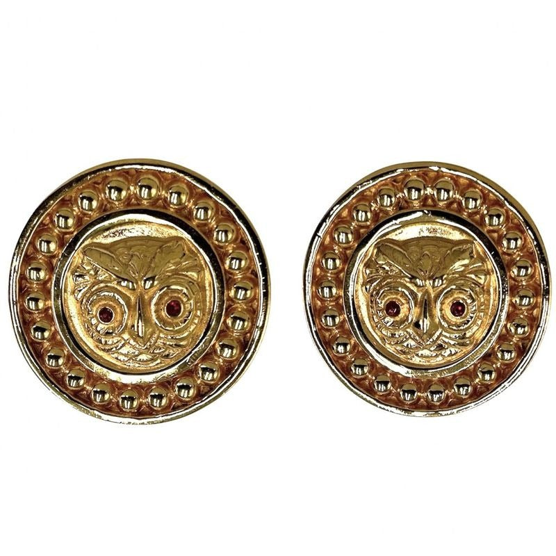 Chanel Accessories Vintage Owl Motif GP Gold