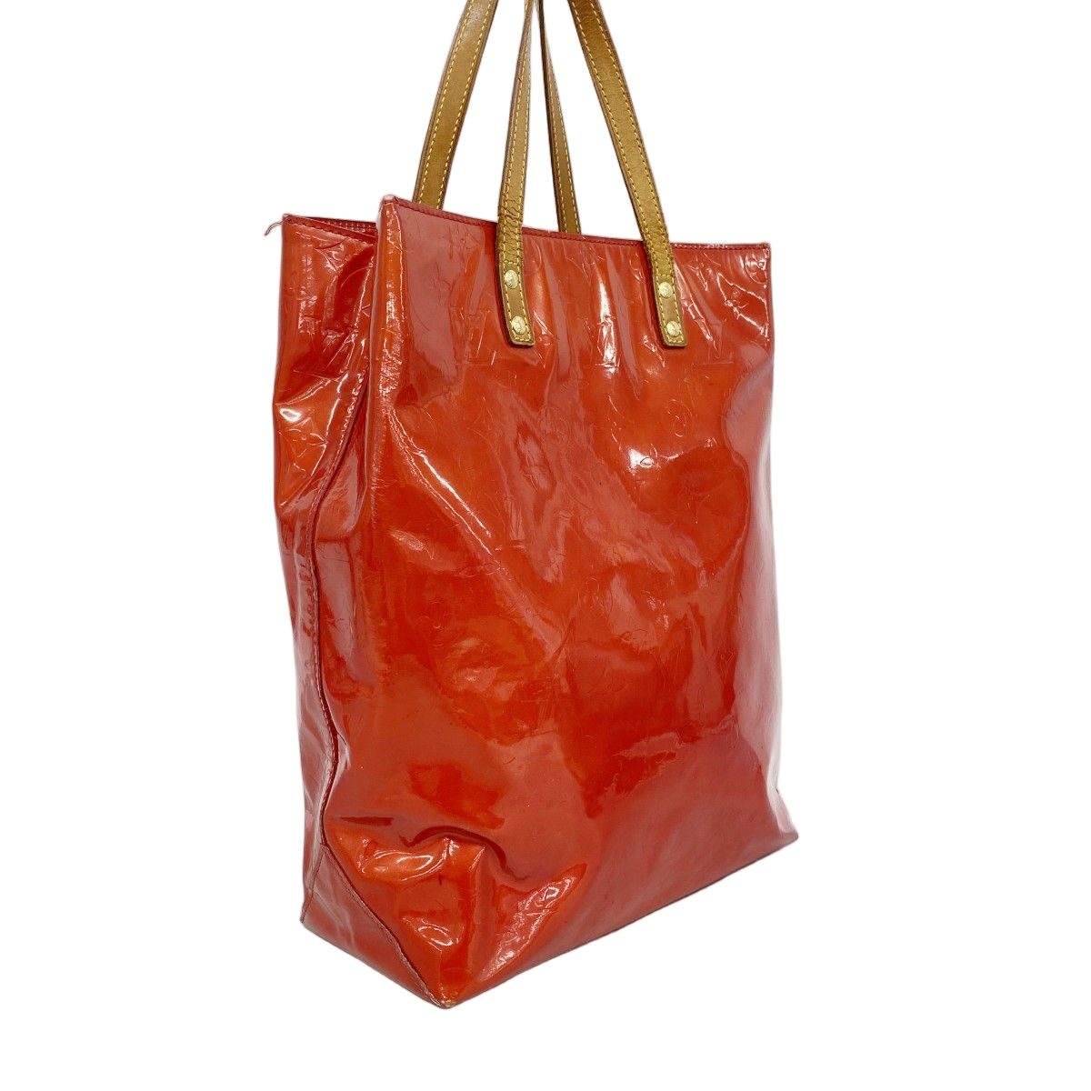 Louis Vuitton Tote Vernis Reed MM Rouge — view 2