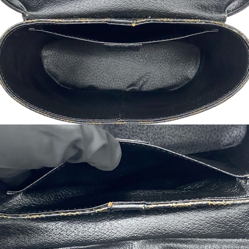 Celine Macadam Blason Pattern Triomphe Logo Hardware Leather 2-Way