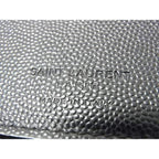 Saint Laurent Wallet Black Leather Round Zipper Long — view 5