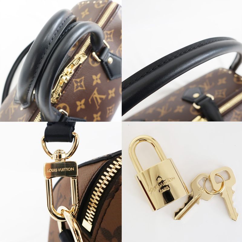 Louis Vuitton White Speedy Trunk 25 Monogram Handbag Shoulder Mini — view 8