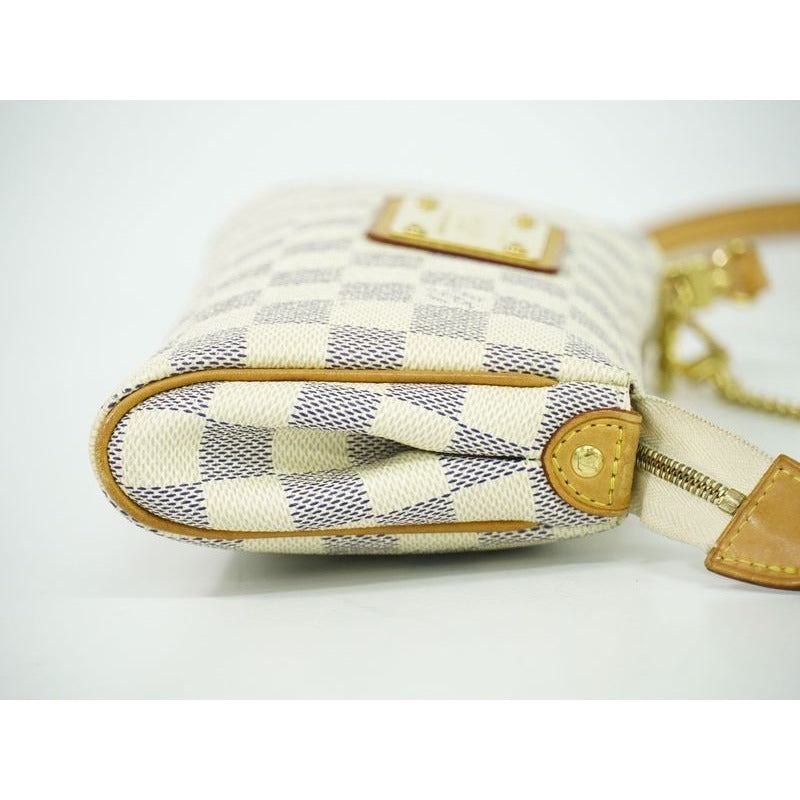 Louis Vuitton Eva Damier Azur 2-Way Shoulder Bag Handbag White — view 3