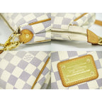 Louis Vuitton Eva Damier Azur 2-Way Shoulder Bag Handbag White — view 7