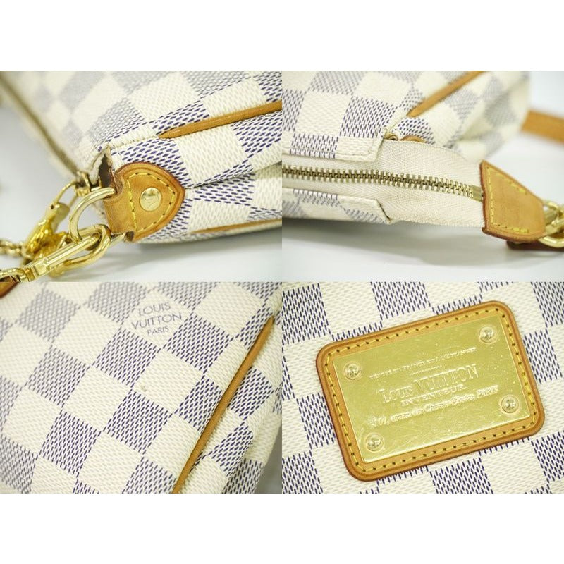 Louis Vuitton Eva Damier Azur 2-Way Shoulder Bag Handbag White — view 7