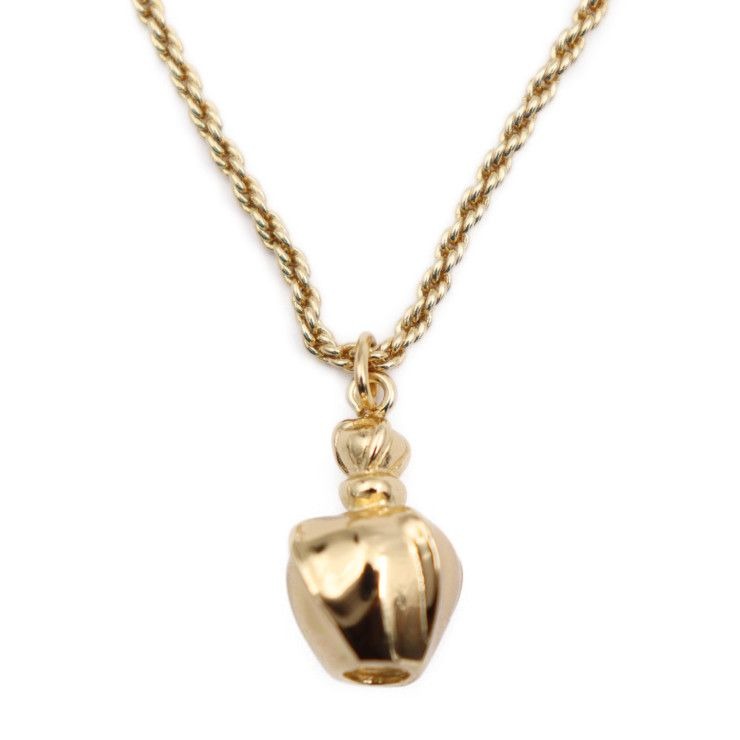 Christian Dior Poison Necklace Metal Gold Pendant Perfume Bottle GP — view 2