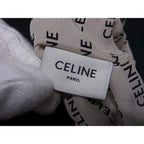 Celine Macadam Reille Silk Scrunchie Hair Tie Light Beige — view 4