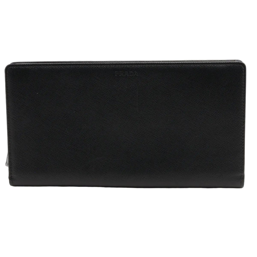 Prada Saffiano Leather Wallet Bifold Black