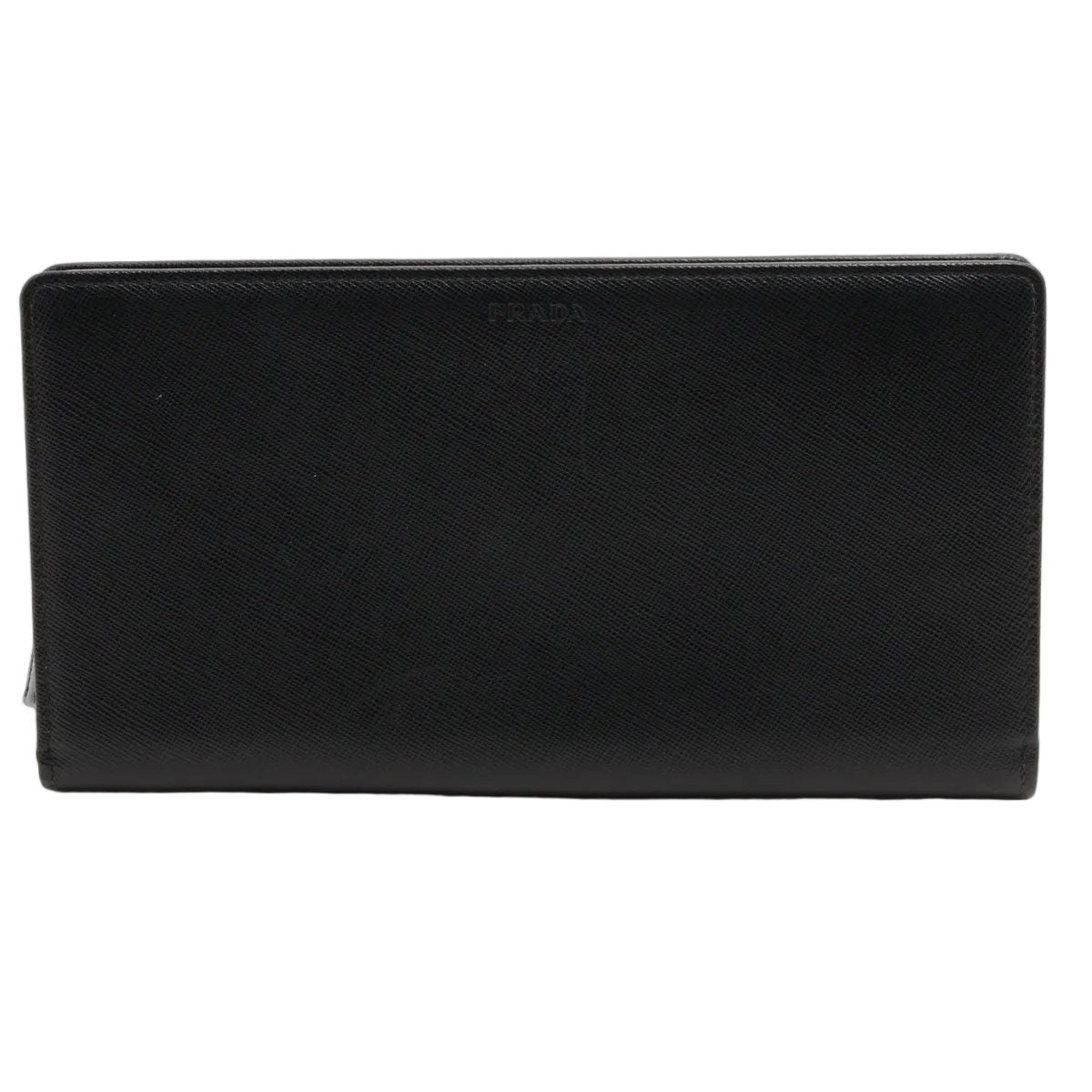 Prada Saffiano Leather Wallet Bifold Black