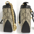 Gucci Padlock Small Shoulder Bag Black GG Supreme Canvas — view 4