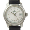 Fendi Orologi Stainless Steel Leather Quartz Analog Display Watch