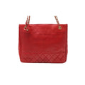 Chanel Lambskin Chain Tote Shoulder