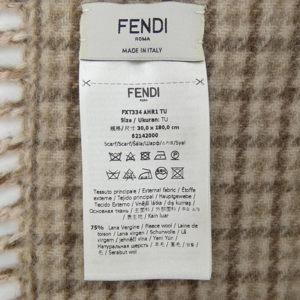 Fendi Scarf Cashmere Beige Pink — view 3
