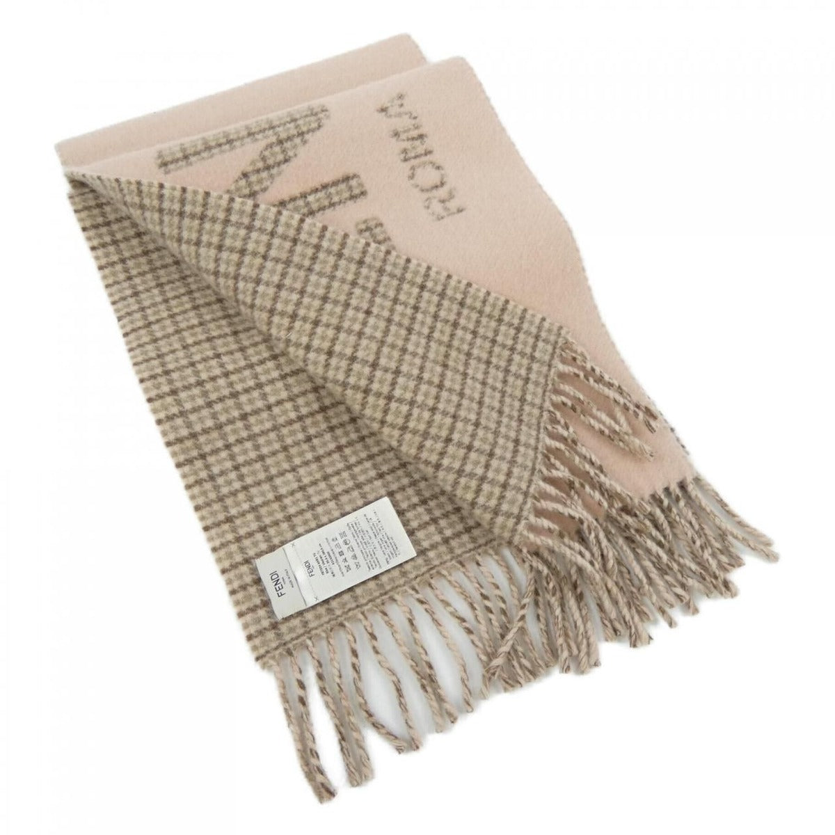 Fendi Scarf Cashmere Beige Pink