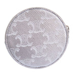 Celine Triomphe Leather Silver Coin Case 0117 — view 2