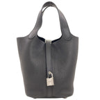 Hermes Picotin Lock PM Silver Handbag Taurillon