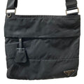 Prada Triangle Logo Shoulder Bag Black
