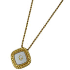 Dior Logo Necklace Gold Plated