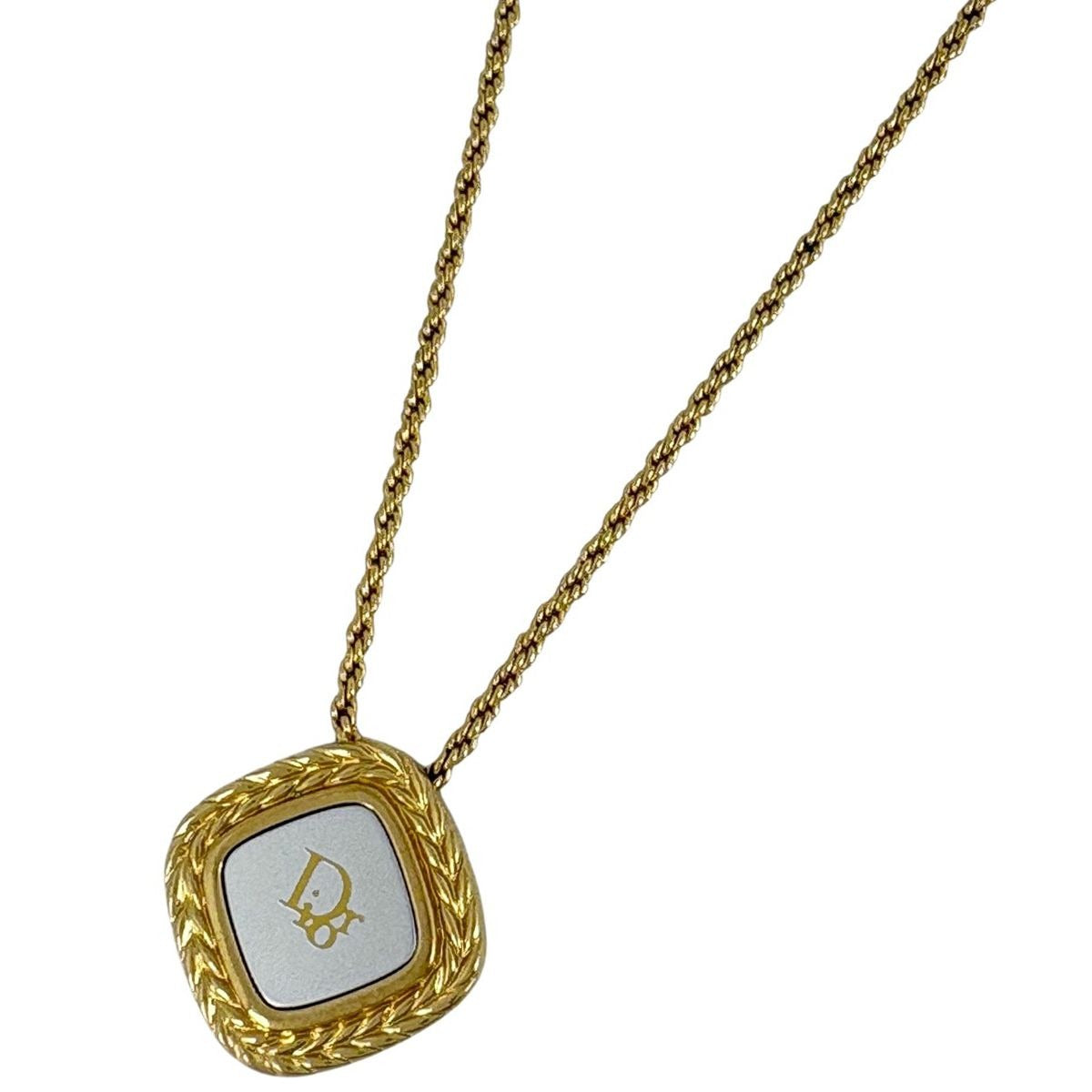 Dior Logo Necklace Gold Plated
