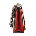 Gucci Dionysus Beige Red Supreme Canvas Suede Shoulder Bag — view 3