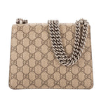 Gucci Dionysus Beige Red Supreme Canvas Suede Shoulder Bag — view 5