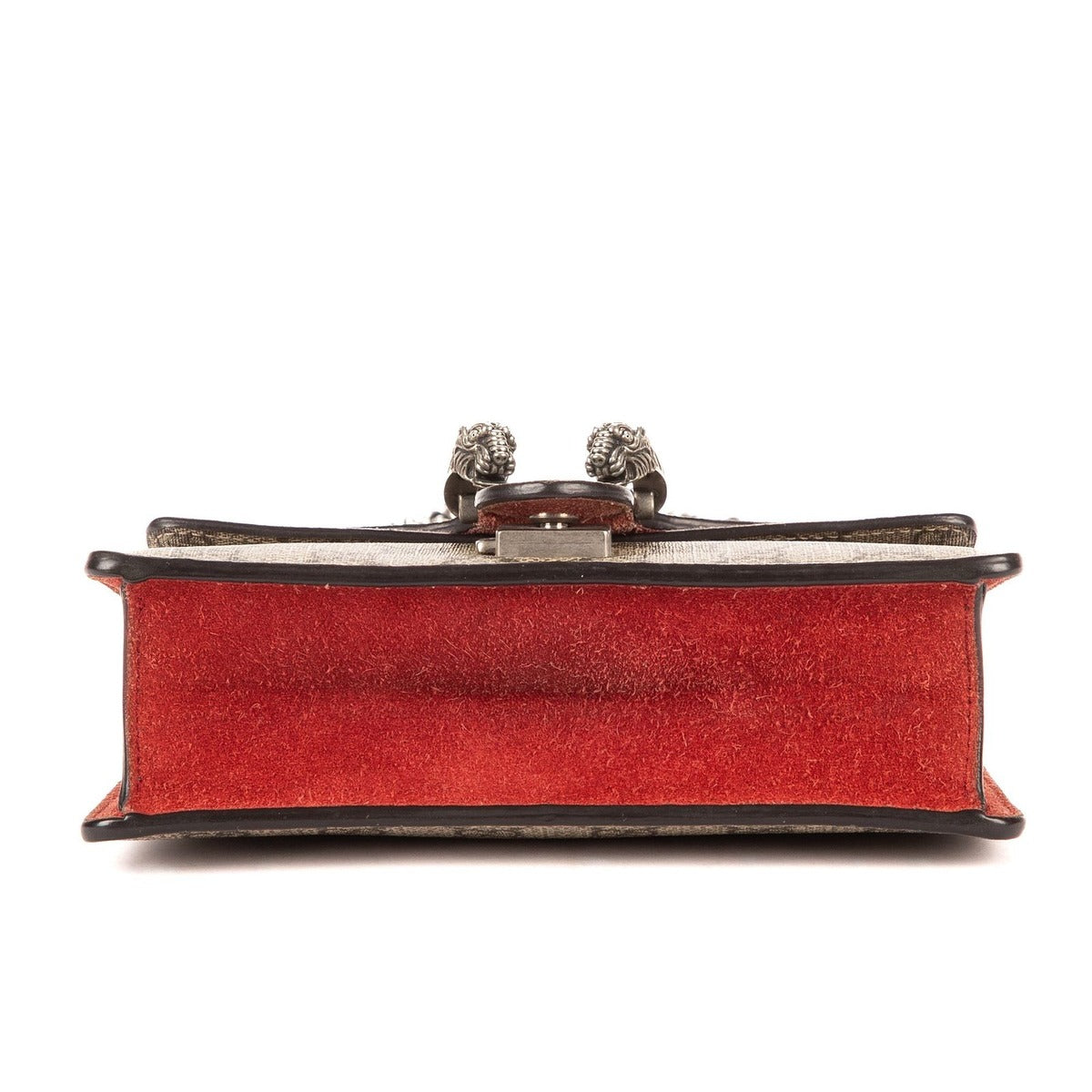 Gucci Dionysus Beige Red Supreme Canvas Suede Shoulder Bag — view 6