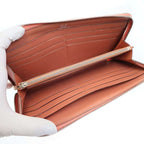 Hermes Azap Classic Round Zip Wallet Peach — view 6