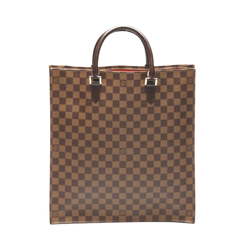 Louis Vuitton Damier Tote Bag Sac Plat Handbag Ebene — view 2