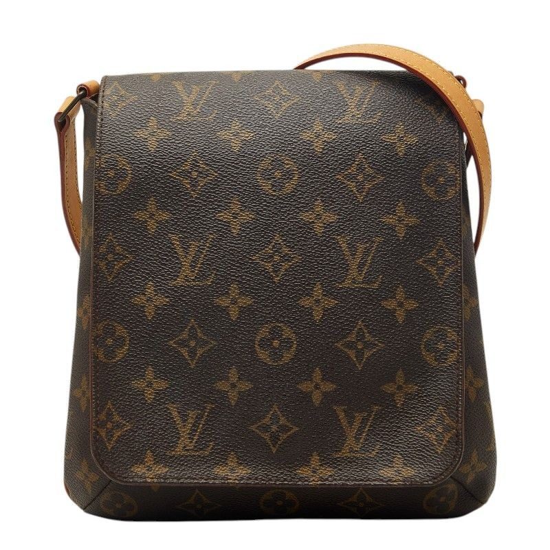 Louis Vuitton Monogram Musette Salsa Long Crossbody Shoulder Bag Brown Leather