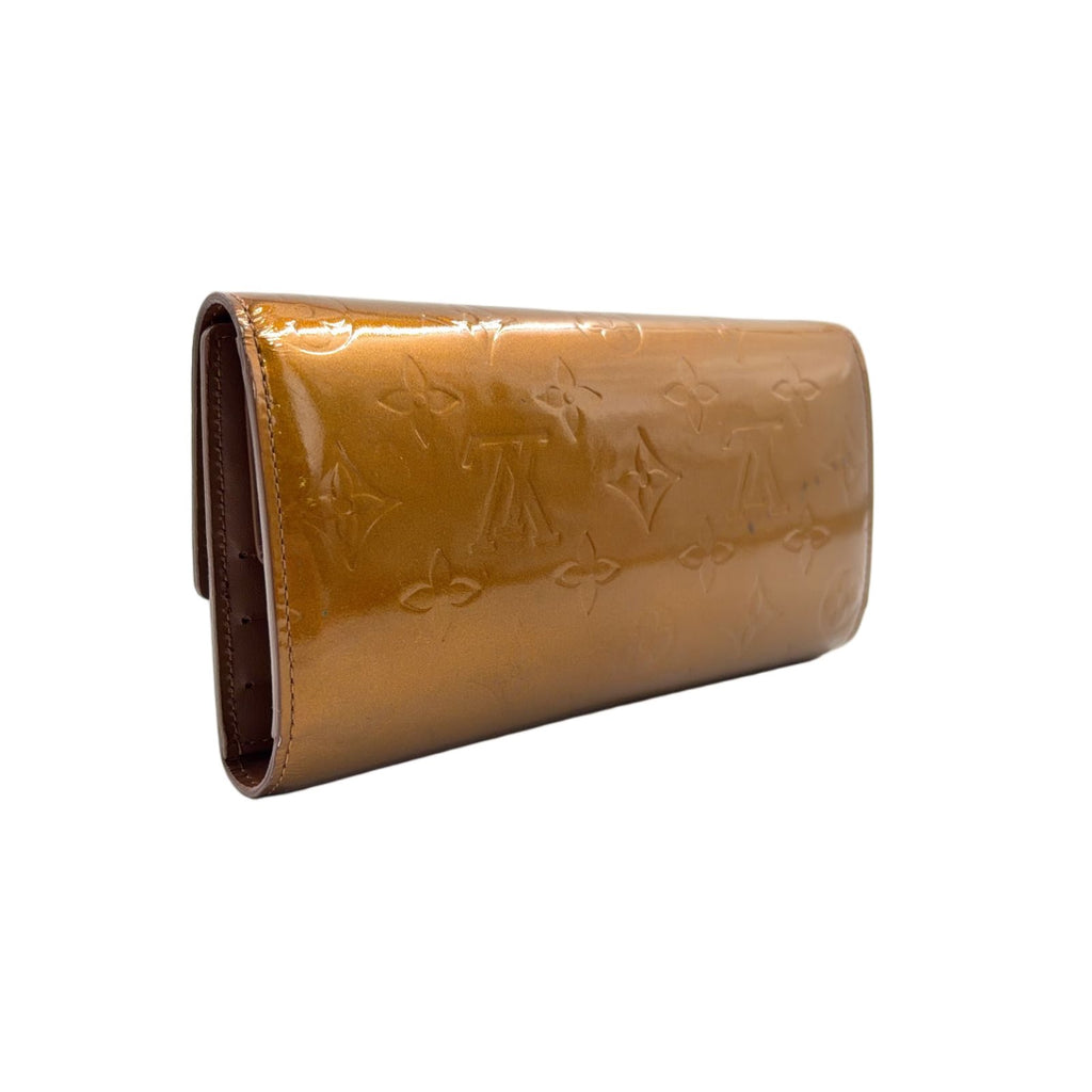 Louis Vuitton Porto Tresor International Monogram Vernis Leather Enamel Brown — view 2
