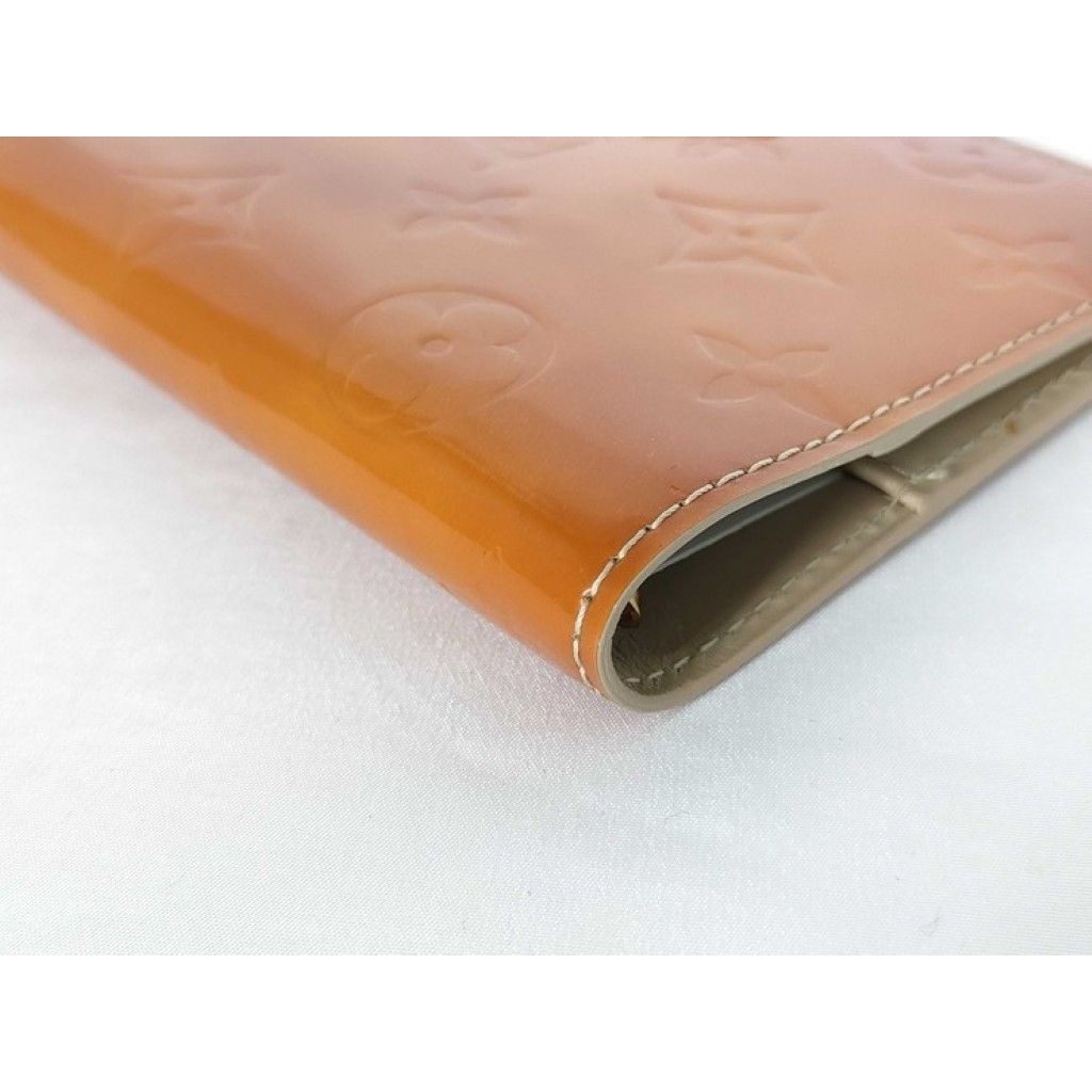 Louis Vuitton Notebook Cover Agenda PM Yellow Monogram Vernis System 6 Holes — view 3