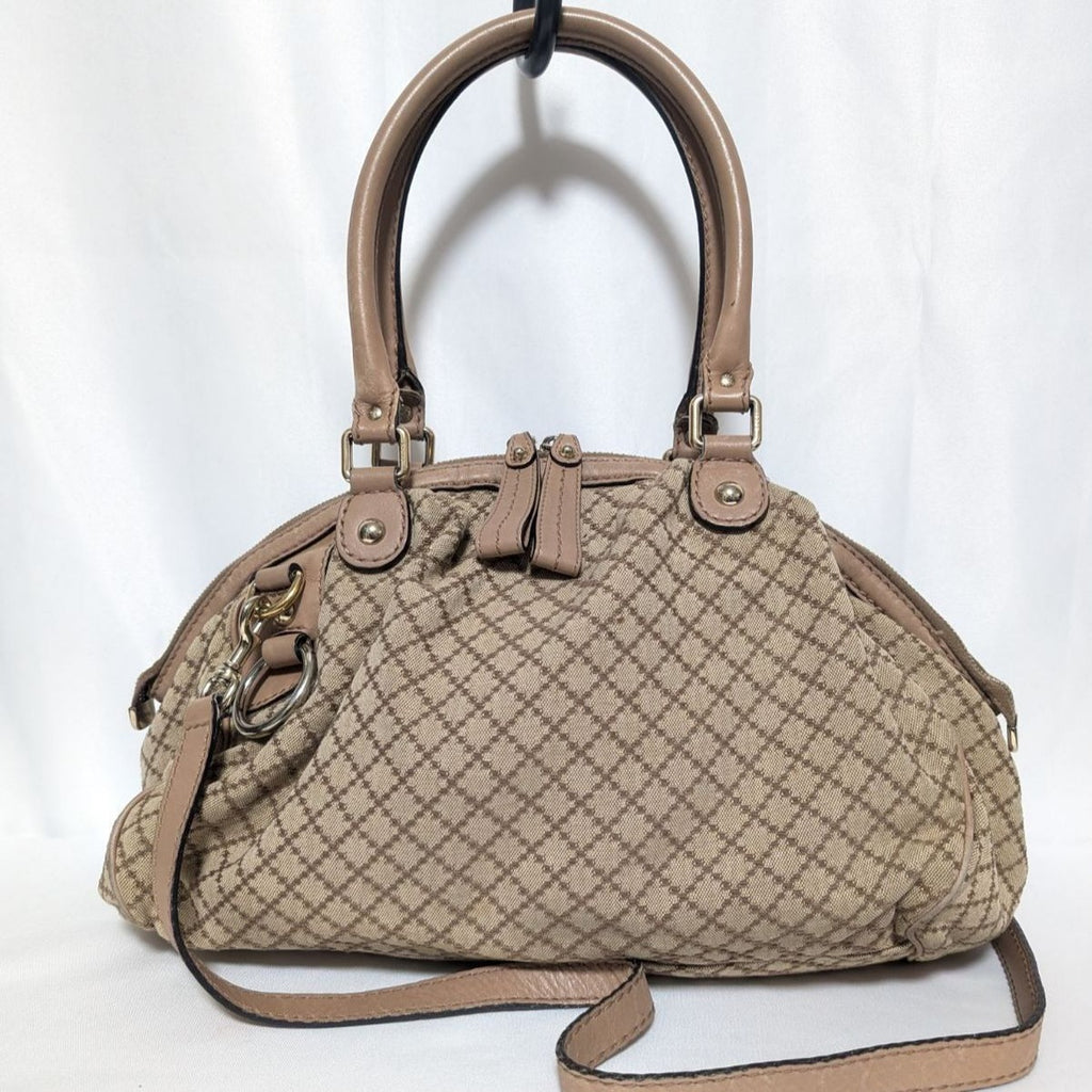 Gucci Diamante Canvas Ski 2-Way Shoulder Bag