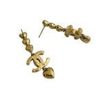 Chanel Coco Mark Heart Motif Earrings Accessories Small 23BP — view 5