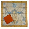 Hermes Carre 90 Doigts de Fee Fairy Finger Scarf Silk Gold