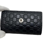 Gucci 6 Key Case Black Guccissima Line Leather Holder — view 6