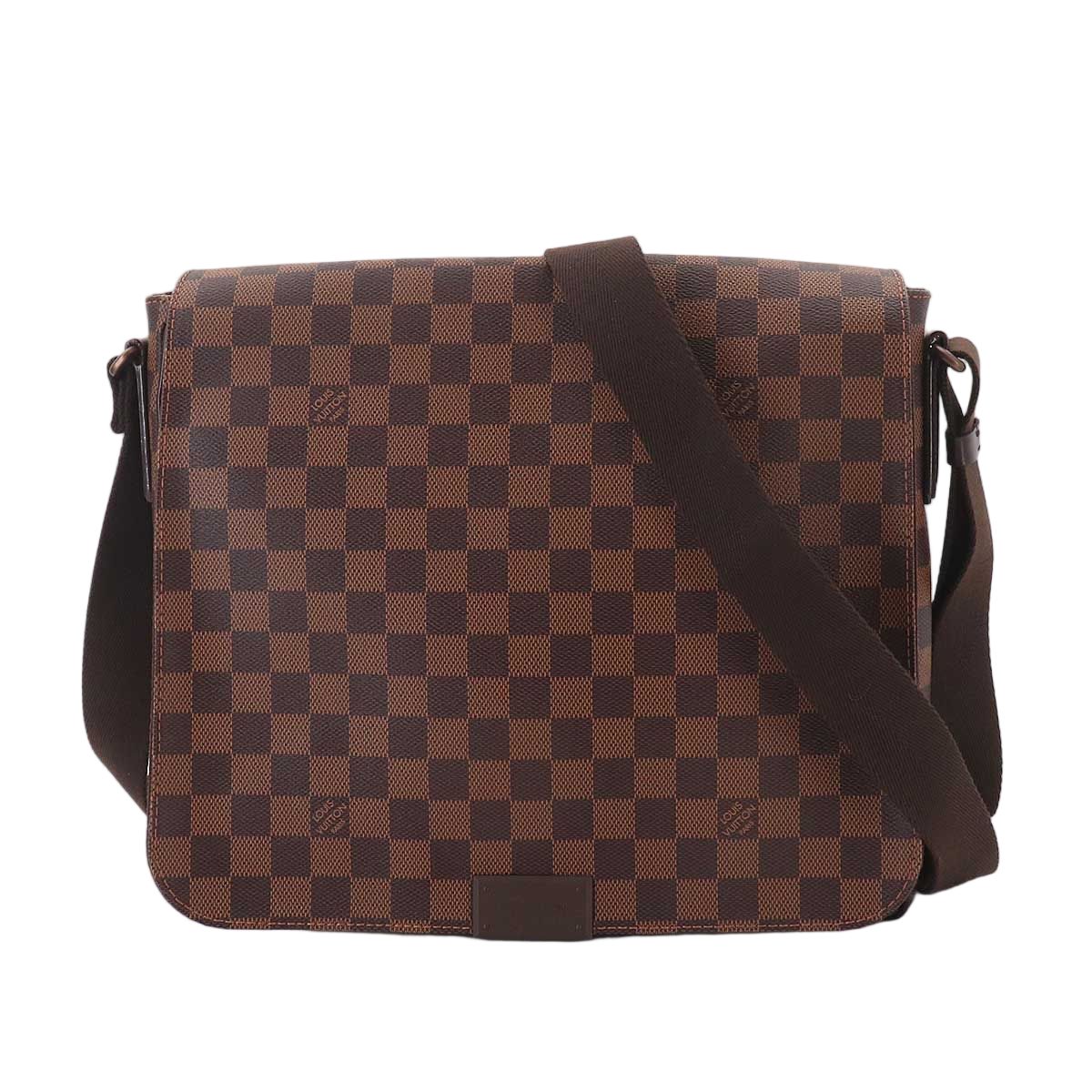 Louis Vuitton Damier District MM Shoulder Bag Ebene