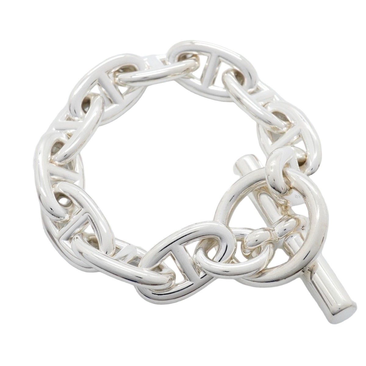 Hermes Bracelet Chaine D'ancre GM Silver — view 2