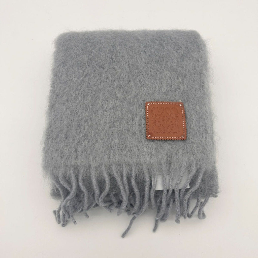 Loewe Scarf Mohair Blue Gray — view 2