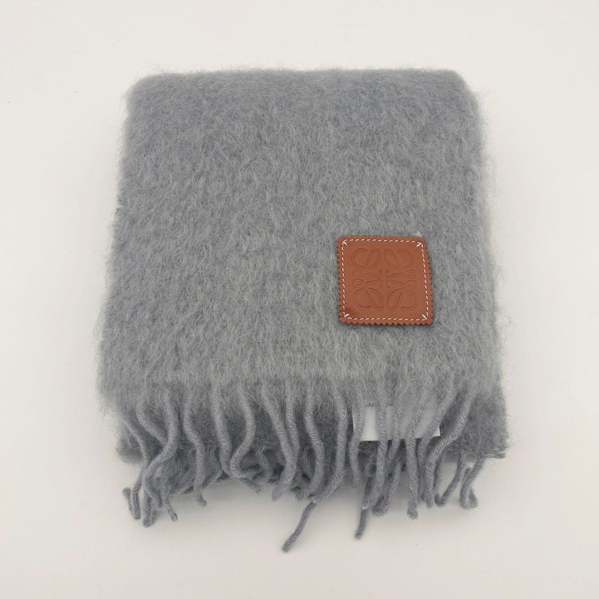Loewe Scarf Mohair Blue Gray — view 2