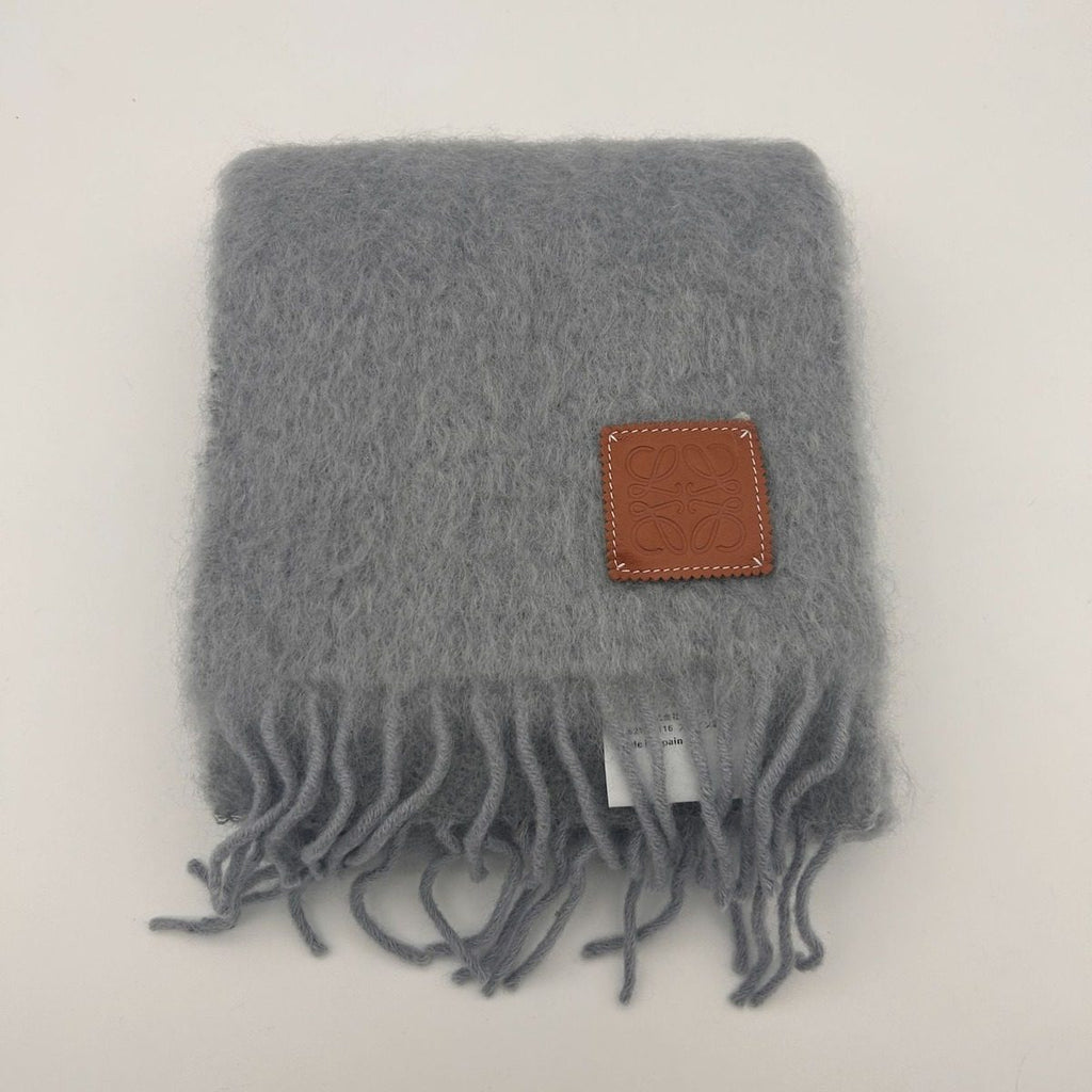 Loewe Scarf Mohair Blue Gray — view 3
