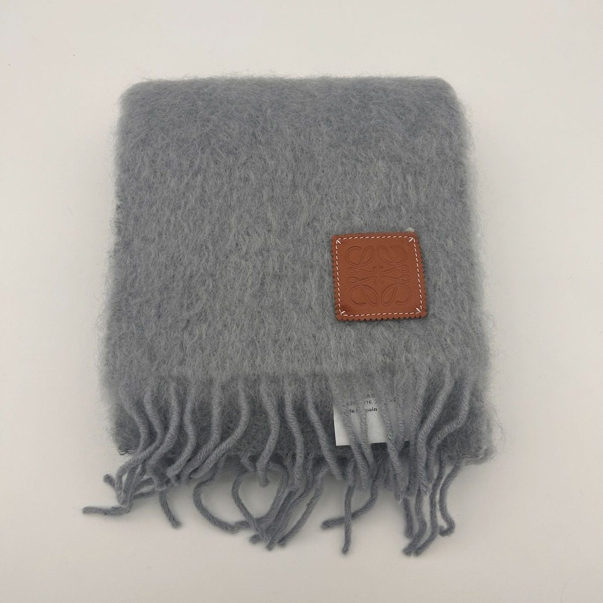 Loewe Scarf Mohair Blue Gray — view 3
