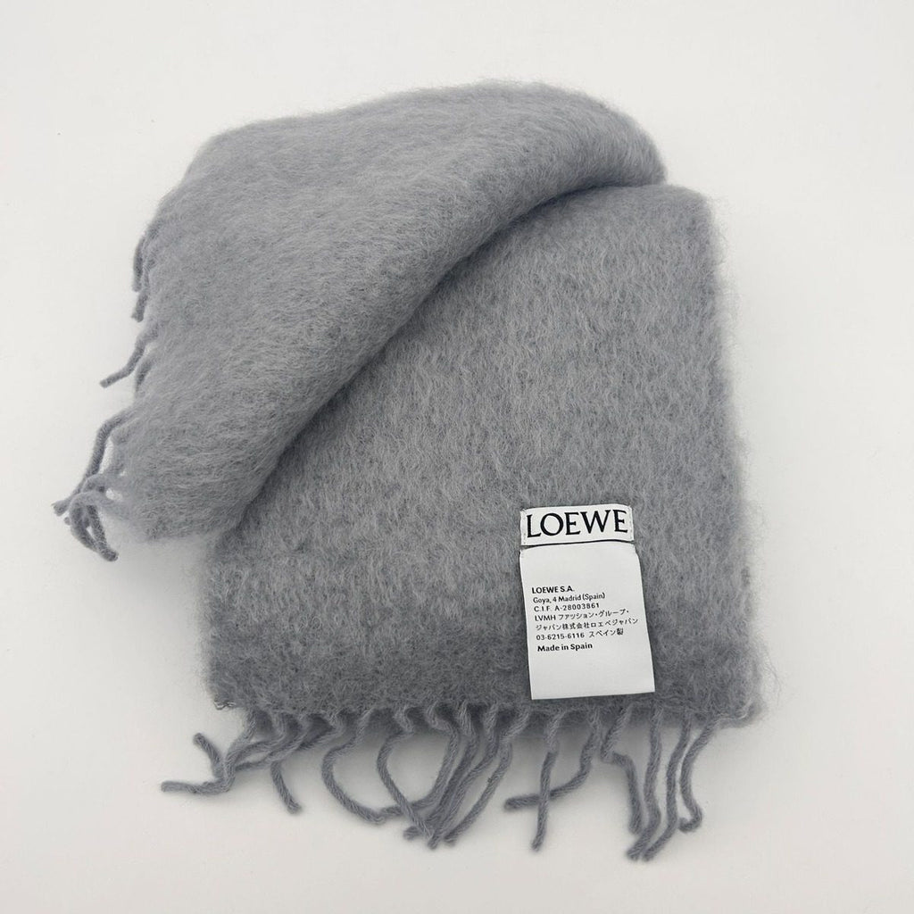 Loewe Scarf Mohair Blue Gray — view 4