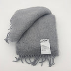 Loewe Scarf Mohair Blue Gray — view 4