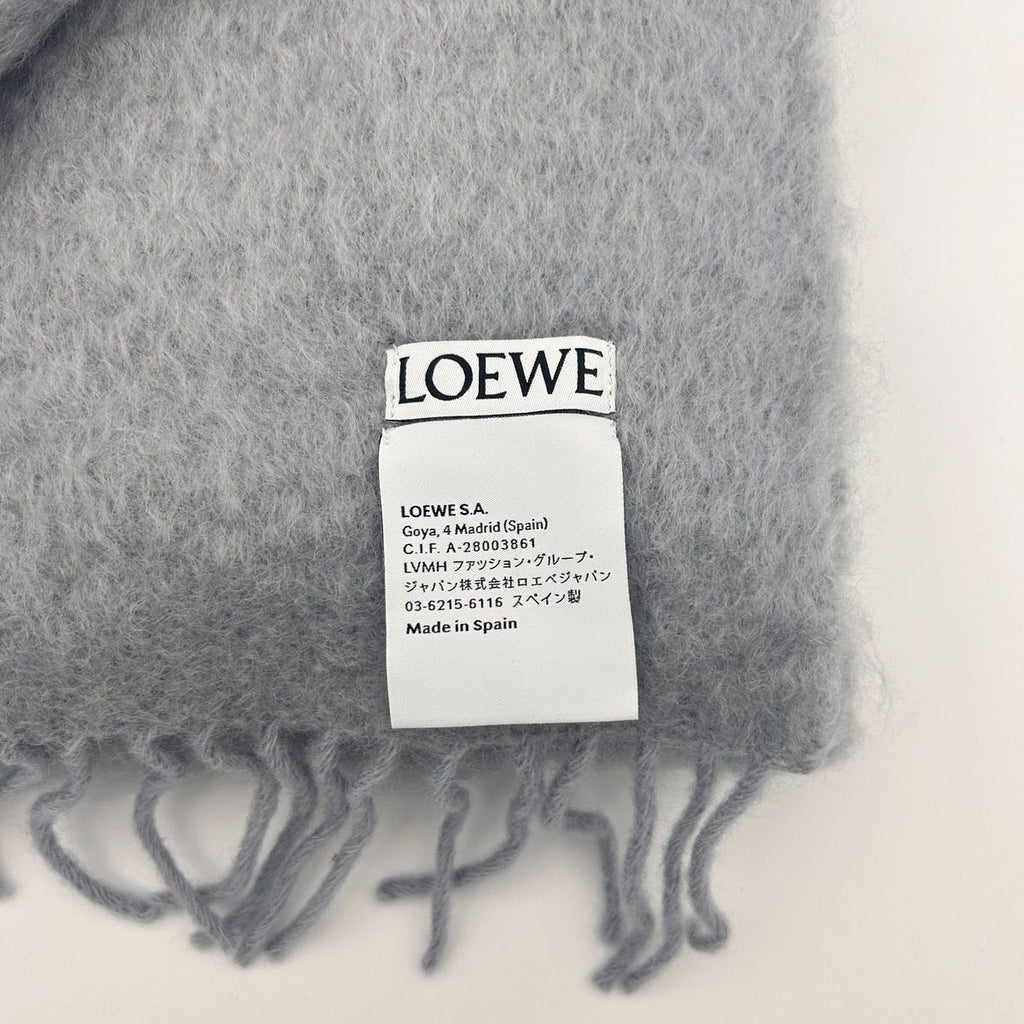 Loewe Scarf Mohair Blue Gray — view 5