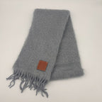 Loewe Scarf Mohair Blue Gray — view 7