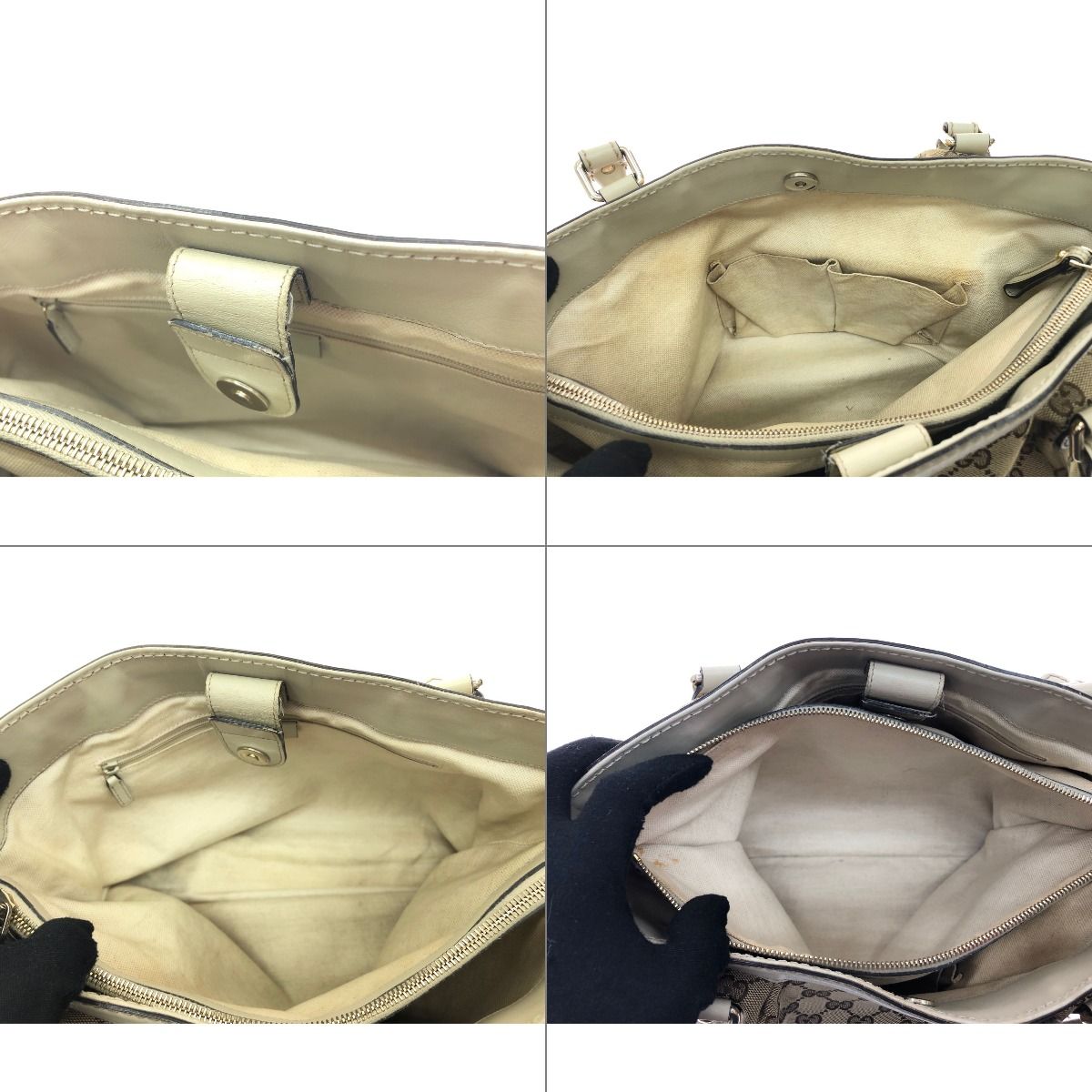 Gucci Bag Sookie Shoulder Tote Interlocking G GG Canvas Beige — view 8